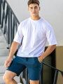 Weißes Oversize-T-Shirt für Herren VSB ALAN