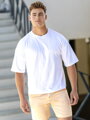 Weißes Oversize-T-Shirt für Herren VSB ALAN