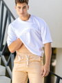Weißes Oversize-T-Shirt für Herren VSB ALAN