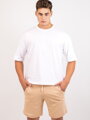 Weißes Oversize-T-Shirt für Herren VSB ALAN