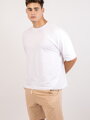 Weißes Oversize-T-Shirt für Herren VSB ALAN