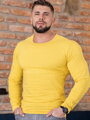 Einfarbig langarm T-Shirt VSB gelb