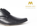 Elegante Schuhe - Leder Modell 218 - schwarz