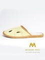 Moderne Herren Leder-Hausschuhe Modell 1B beige