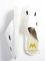 Moderne Herren Leder-Hausschuhe Modell 1C weiß