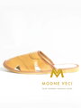 Moderne Herren Leder-Hausschuhe Modell 9A hellbraun