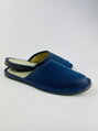 Herrenlederpantoffeln in dunkelblauer Farbe 17C