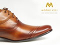 Braun elegante Schuhe - Leder Modell 126