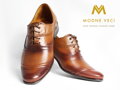 Braun elegante Schuhe - Leder Modell 126