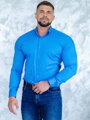 Elegantná pánska košeľa v sýtej modrej farbe VSB2406