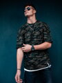 Herren oversize T-Shirt VSB ARMY grün 