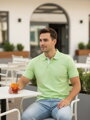 Męskie POLO koszulka VSB VUGO w kolorze limonkowym