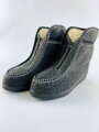 Warme Pantoffeln aus Schafwolle Modell 92 mit Reißverschluss