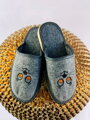 Warme Damen Pantoffeln Model 73 Filzkatze