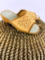 Offene Damen Hausschuhe Modell 12 hellbraun