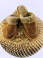 Warme Damen Pantoffeln Modell 29 dunkelbraun