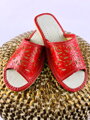 Offene Damen Hausschuhe Modell 3 rot