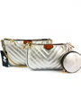 Damen Crossbody Handtsche 3 in 1 silber