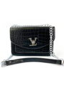 Damen Crossbody Handtasche 9877 Schwarz