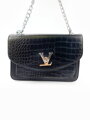 Damen Crossbody Handtasche 9877 Schwarz