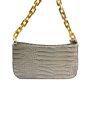 Damen Handtasche mit Kette grau
