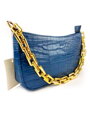 Damen Handtasche mit Kette königsblau