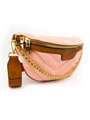 Damen Bauchtasche mit Goldkette Modell 132 rosa