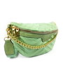 Damen Bauchtasche mit Goldkette Modell 132 grün