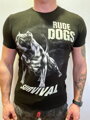 Herren T-Shirt Rude DOGS - schwarz