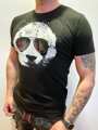Herren T-Shirt PANDA - schwarz