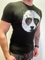 Herren T-Shirt PANDA - schwarz