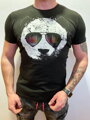 Herren T-Shirt PANDA - schwarz