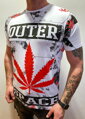 Herren T-Shirt OUTER SPACE - weiß
