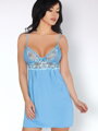 Damen Negligee MANOKA in hellblau