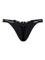 Luxus Damen Thongs AGNEZ schwarz