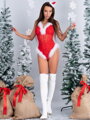 Roter Weihnachtsmann-Body für Damen NAUGHLY SANTA