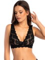 Damska luksusowa biustonosz RÓŻA CARMEN soft black