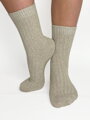 Dámske béžové bavlnené ponožky 