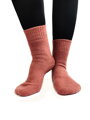 Damen Wollsocken koral meliert