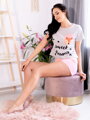 Kurzer Damen Pyjama Russet Foxy grau/rosa