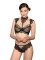 Damen Tanga Höschen Roža Idrisa schwarz