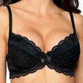 Damen PUSH-UP BH Roža LaGerta schwarz