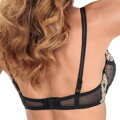 Damen BH RÓŽA Nefer Push-up schwarz-gold