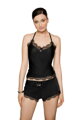Sexy Damen Negligee Roža Sija schwarz