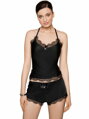 Damen Pyjama-Shorts Roža Sija schwarz
