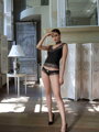 Sexy Damen Negligee Roža Silja schwarz
