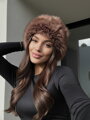 Štýlová dámska čiapka LUXURY chocco 