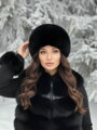 Čiapka z umelej kožušiny LUXURY čierna 
