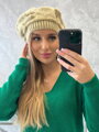 Stylowa damska baretka K369 beige