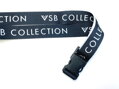 Opasok značky VSB COLECTION s plastovou prackou čierny